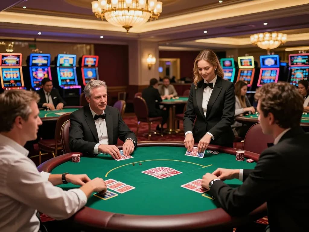 Winning moment at manclub poker table with players engaged in dynamic gameplay.