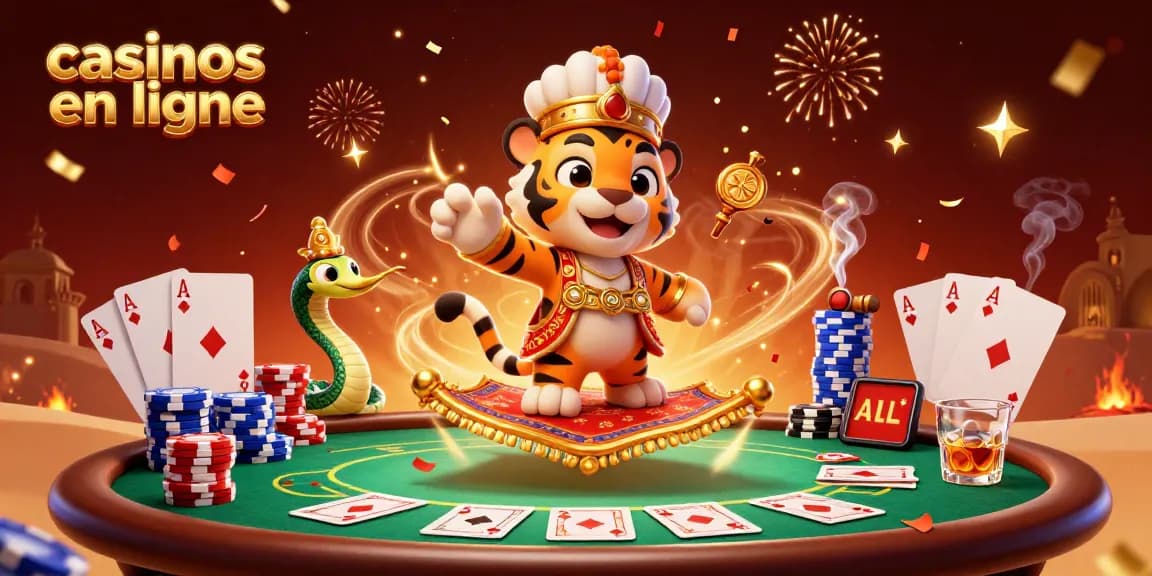 Découvrez les casinos en ligne avec le sultan tigre et ses éléments de jeu captivants.