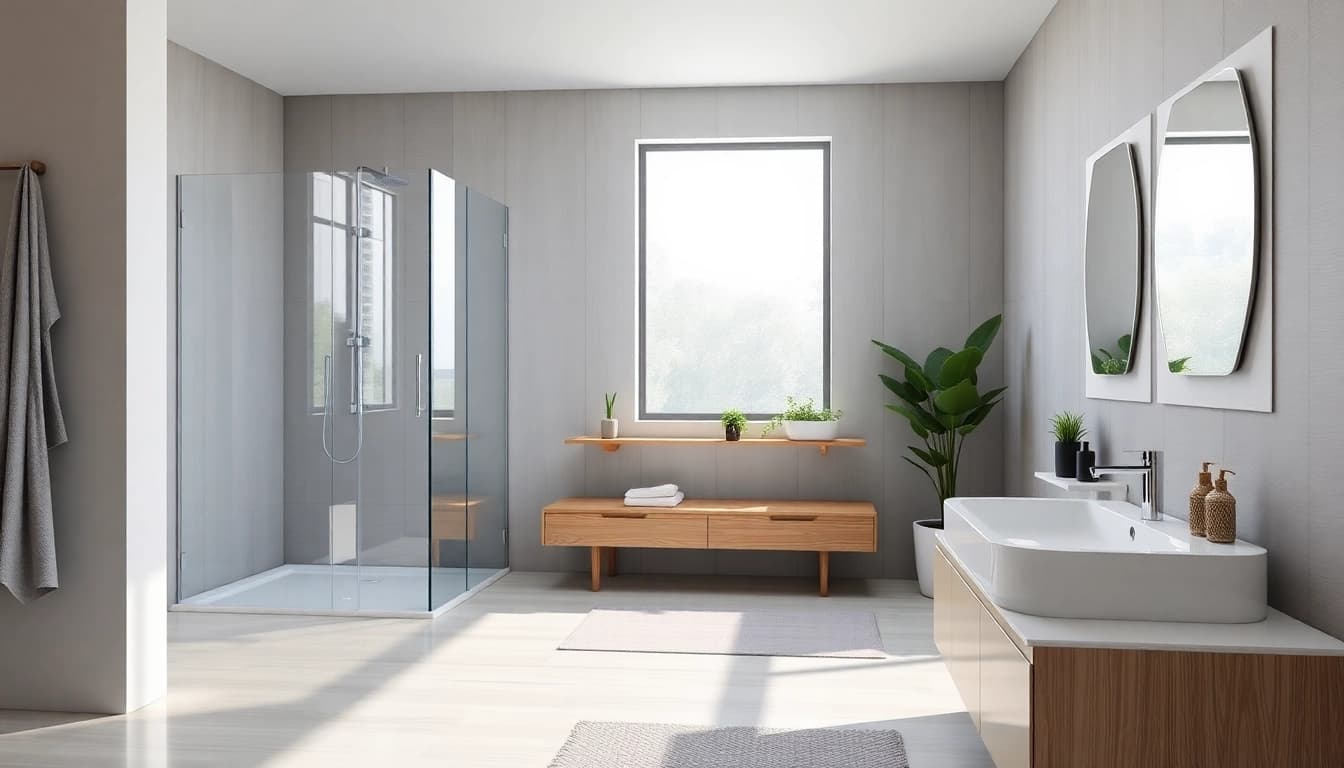 Erleben Sie hochwertige Badprodukte von sonni sanitär GmbH in einem elegant gestalteten Badezimmer.