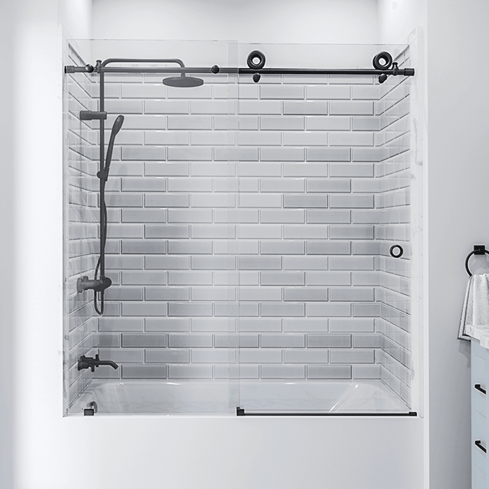 Frameless Sliding Shower Door With Clear Tempered Glass: A Modern Upgrade for Your Bathroom
