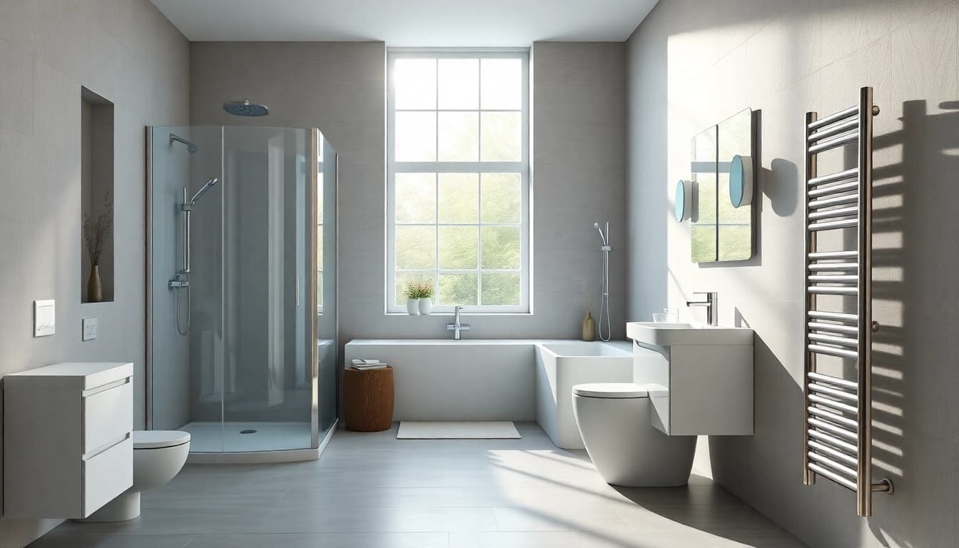 Erleben Sie die Eleganz von Sonni sanitär Produkten in einem modernen Badezimmer-Setting.