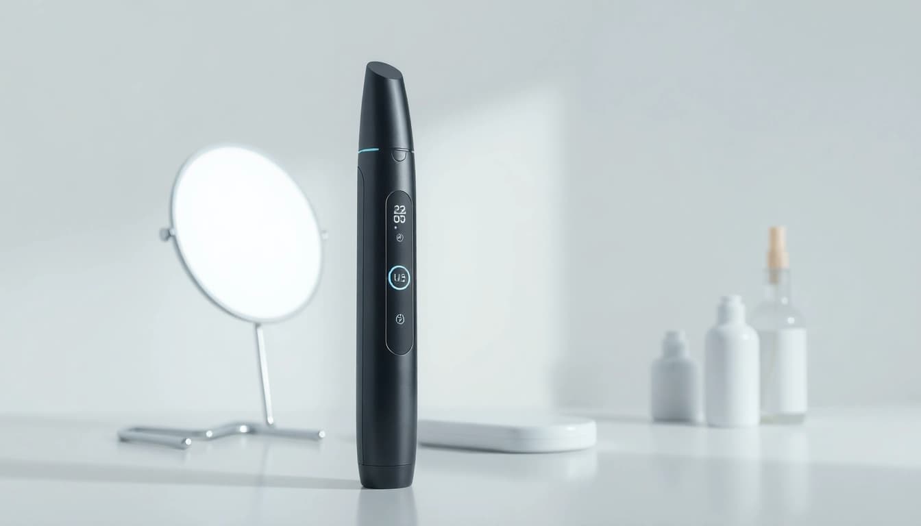 Painless mole freckle pen with adjustable settings for home use, emphasizing precision and comfort.