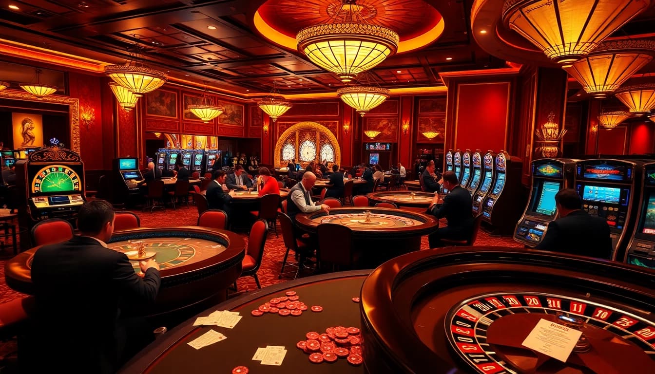 Experience thrilling moments at the hidden wiki 2026-themed casino with vibrant tables and eager players.