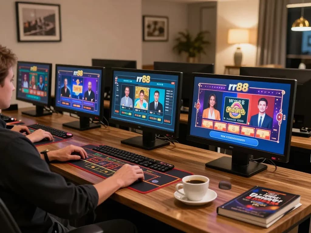 Engaging in online gaming at rr88 platform with live dealers at home.