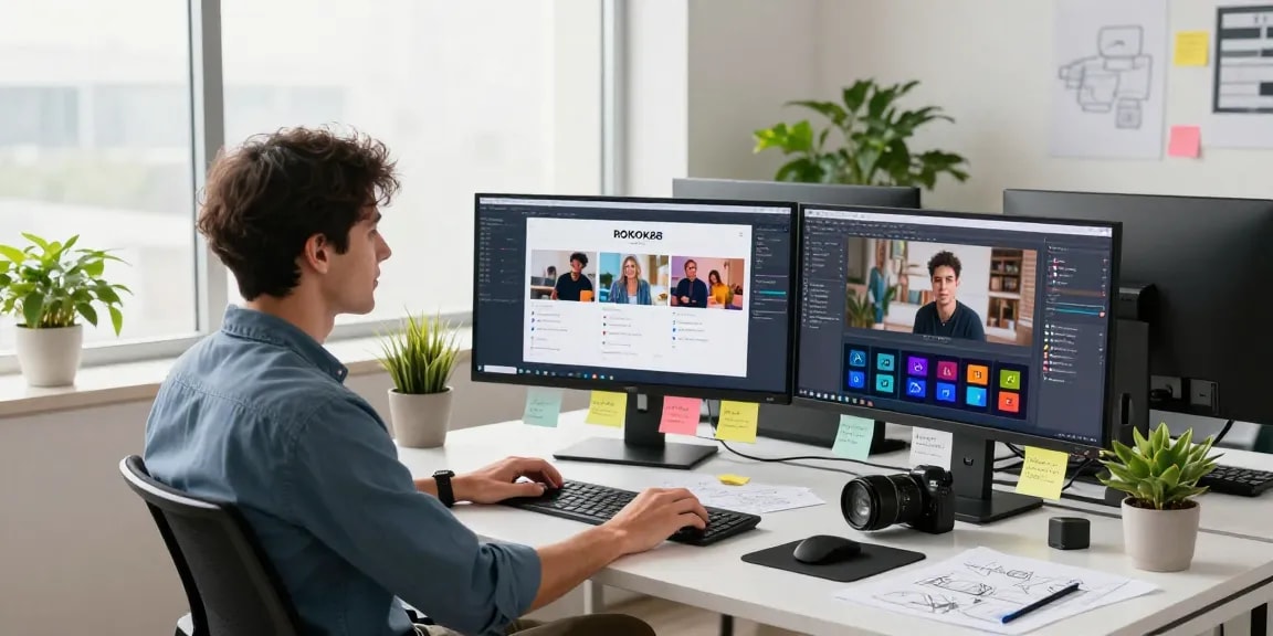 Engaging in ROKOK88 login design at a dynamic digital workspace.