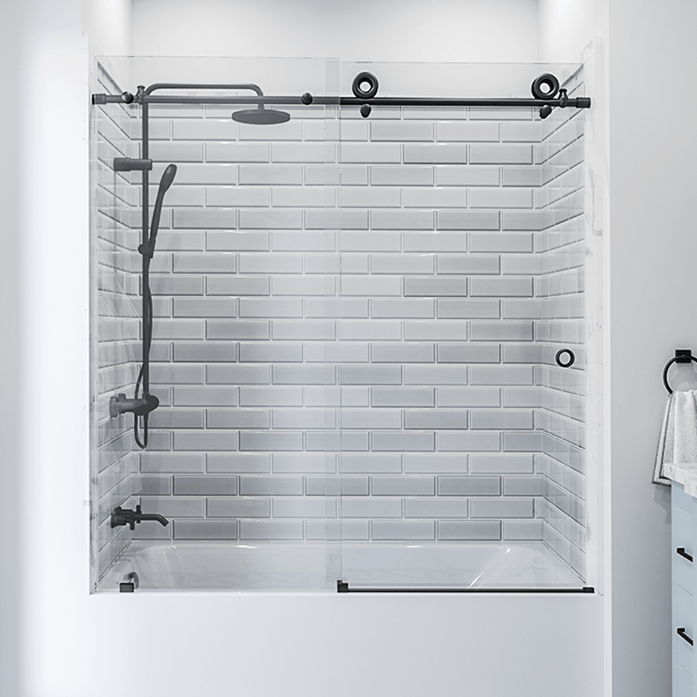 Frameless Sliding Shower Door With Clear Tempered Glass: A Modern Upgrade for Your Bathroom