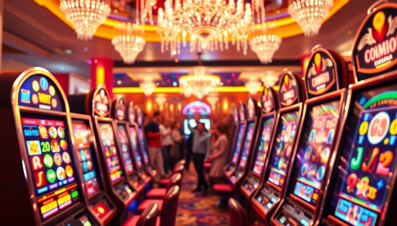 Putar slot online terbaru dengan suasana kasino yang cerah dan menyenangkan.