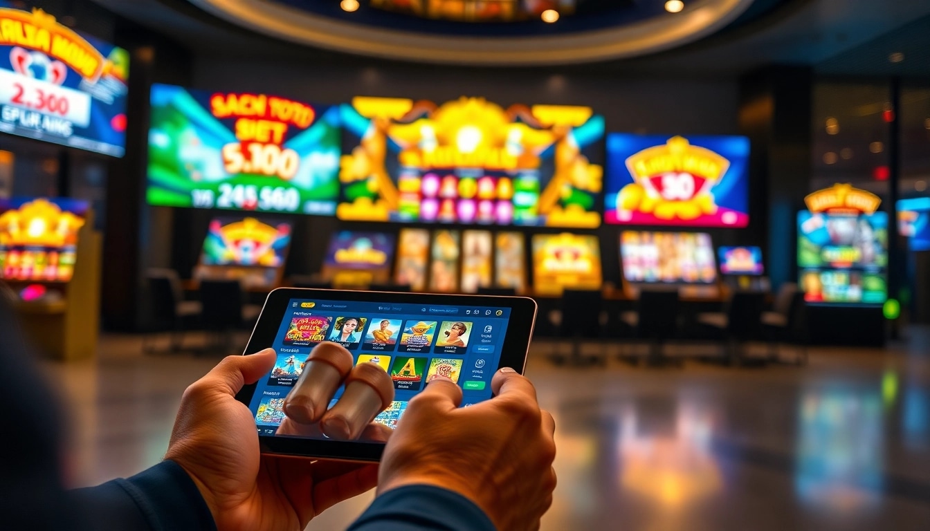 Menampilkan agen toto dalam interaksi permainan slot online modern yang menarik dan penuh warna.