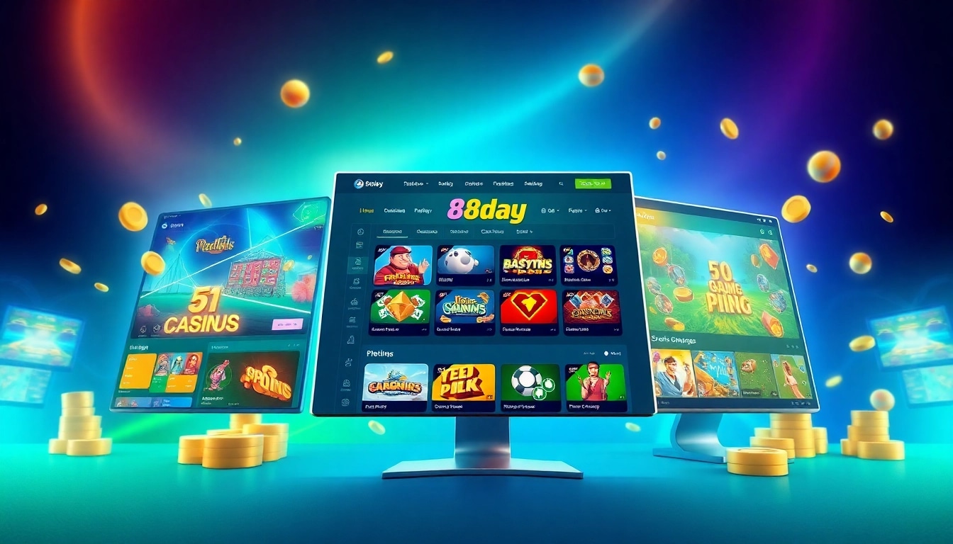 sảnh game 8day interface displaying diverse gaming options and user-friendly features