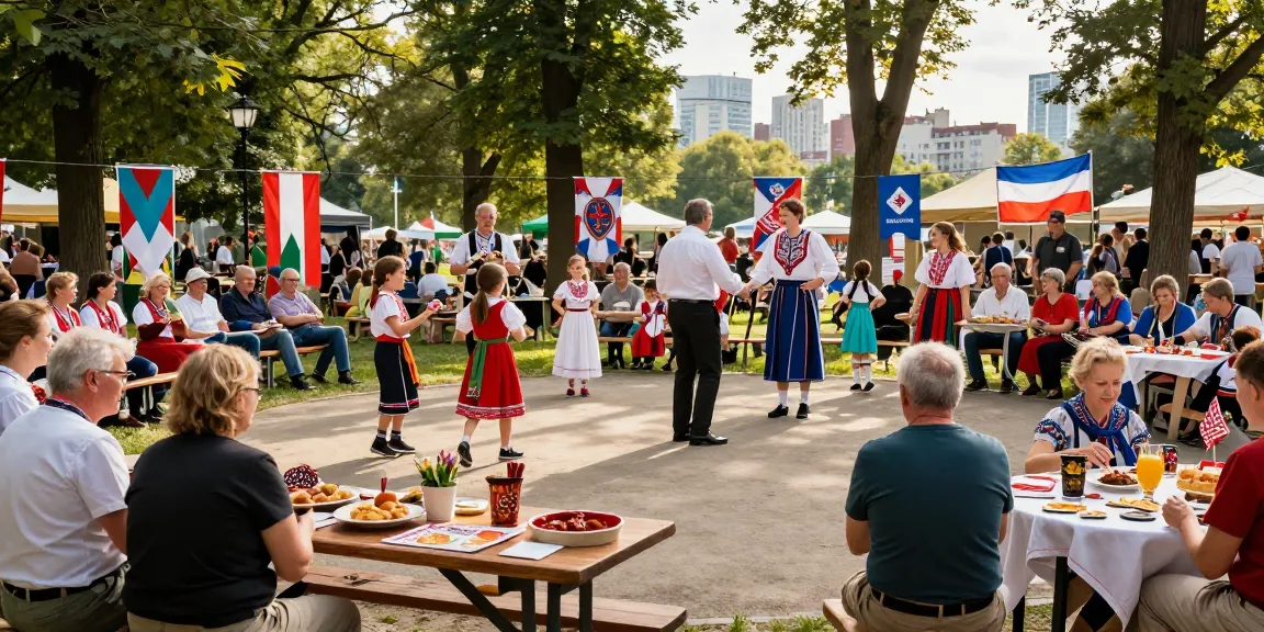 Community celebration of Polish culture at https://www.sfpol.com/ in San Francisco, showcasing families and traditions.