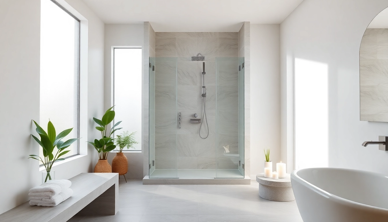 Experience serene designs of elegant showers uk in a modern, bright bathroom setting.