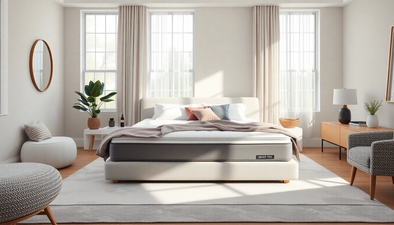 Explore the comfort of a 10 memory foam mattress full in a stylish bedroom setting.