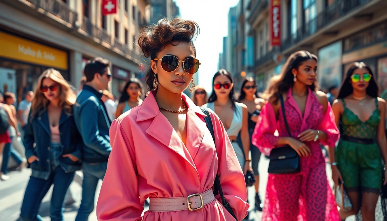 Explore captivating Fashion styles with diverse models showcasing vibrant street trends.