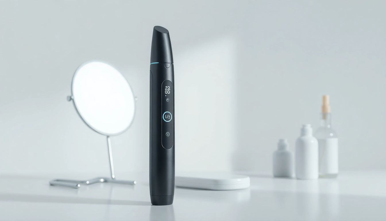 Painless mole freckle pen with adjustable settings for home use, emphasizing precision and comfort.