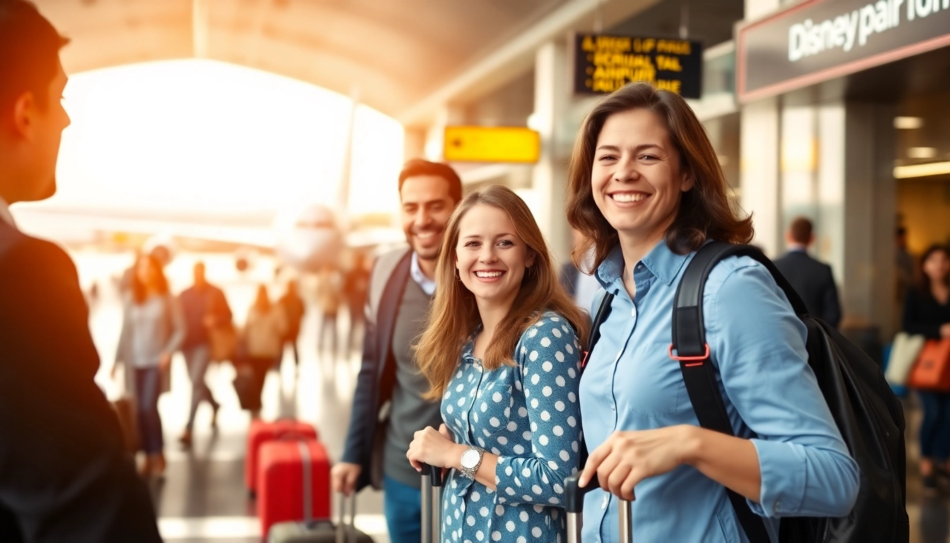 Families using Disneyland Paris airport transfer services enjoy a warm welcome from their driver.