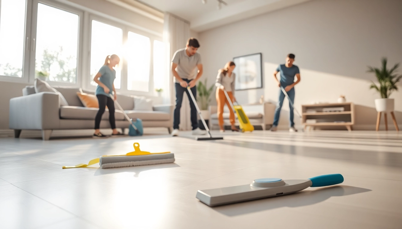 Experience top-notch cleaning services near me with professionals in a bright, modern setting.