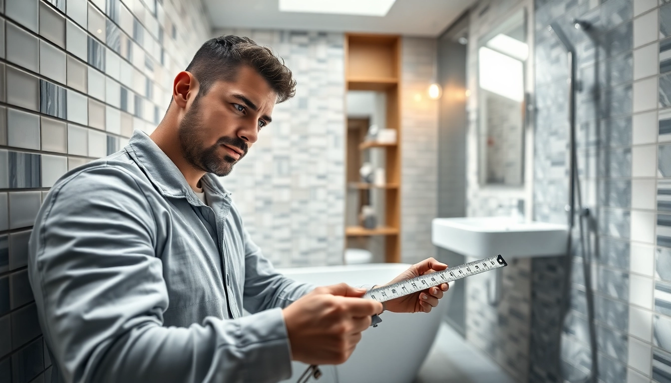 Observe skilled bathroom fitters manchester completing a stylish renovation project in a modern setting.
