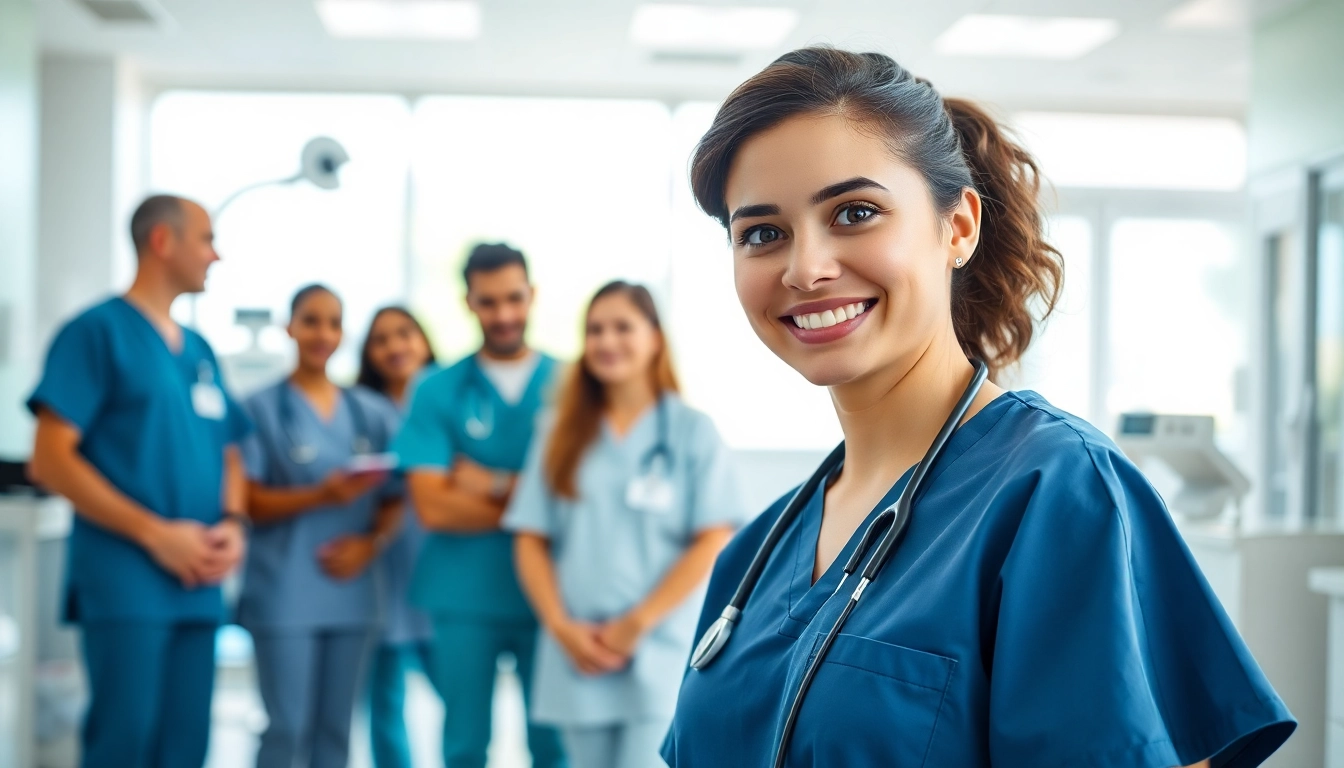 Nurses collaborating on nursing career pathways, highlighting diverse opportunities in healthcare.