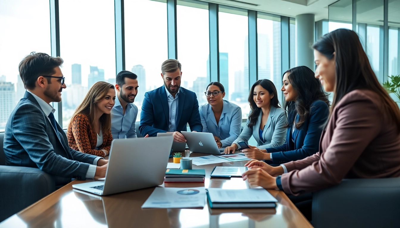 Analyze AI for competitor analysis tools in a professional office setting with diverse experts.