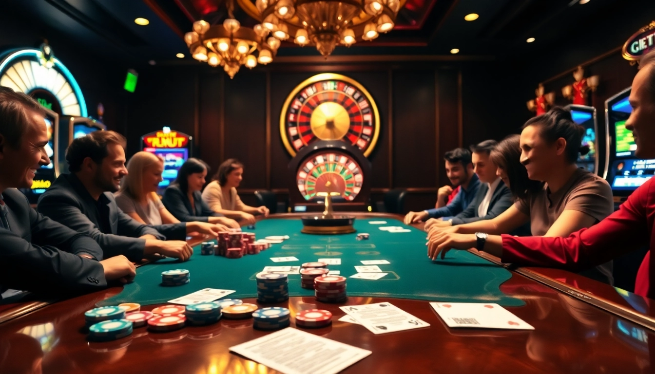 Découvrez l'excitation du meilleur casino en ligne avec un gameplay de poker dynamique et des éléments de casino vibrants.