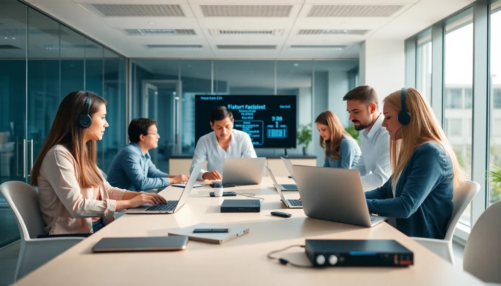 Provide expert it support service through collaboration in a modern office.