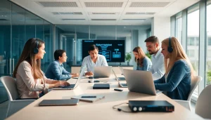 Provide expert it support service through collaboration in a modern office.