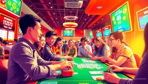 Bermain situs togel dengan penuh keseruan dan interaksi antara pemain yang antusias.