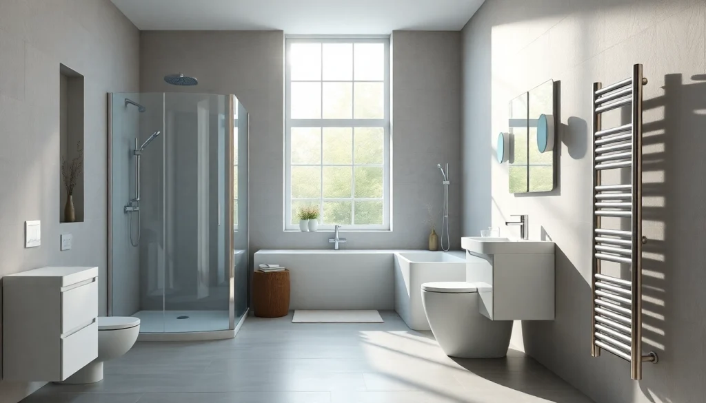 Erleben Sie die Eleganz von Sonni sanitär Produkten in einem modernen Badezimmer-Setting.