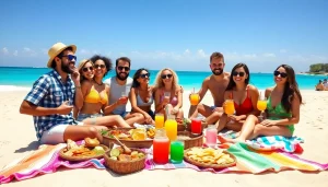 Experience Budget travel Cabo with cheerful travelers enjoying affordable beach fun.