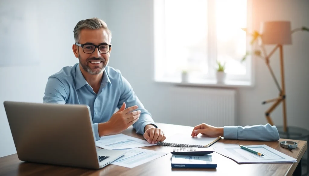 신용카드 현금화에 관한 전문 금융 상담 모습, 신뢰감 있는 분위기 연출