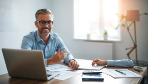 신용카드 현금화에 관한 전문 금융 상담 모습, 신뢰감 있는 분위기 연출