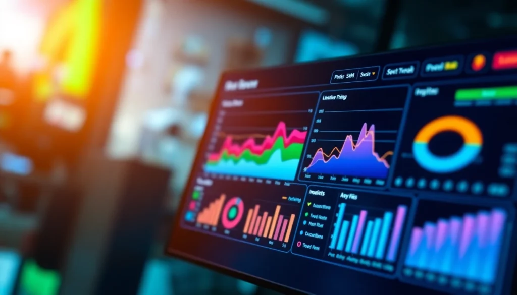 View a digital marketing dashboard featuring a cheap smm panel interface with colorful data insights.