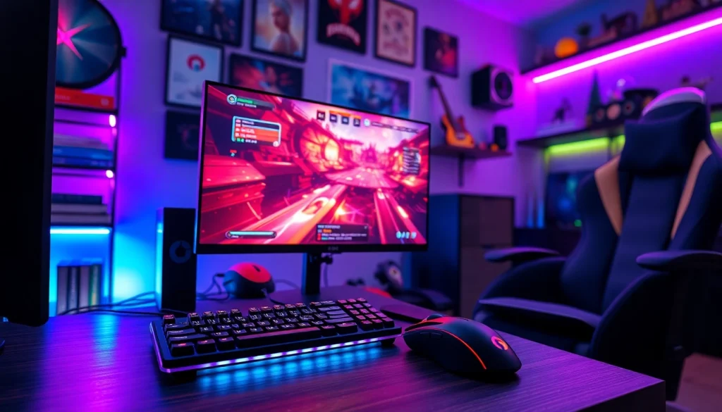Menggambarkan pengalaman bermain hakim4d alternatif game dengan setup gaming yang modern