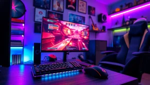 Menggambarkan pengalaman bermain hakim4d alternatif game dengan setup gaming yang modern