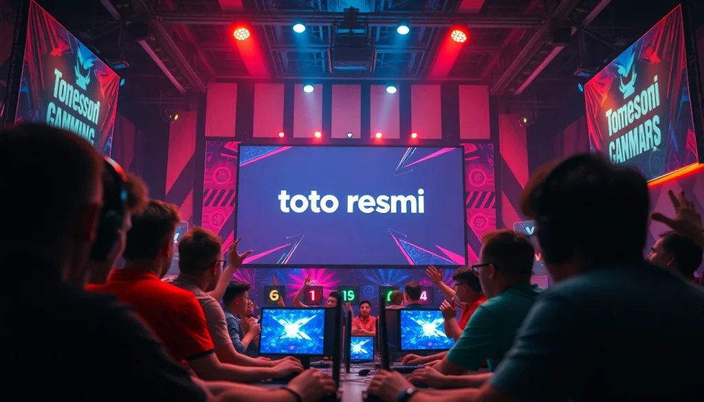 Menampilkan acara kompetisi yang menarik dengan toto resmi di layar utama.