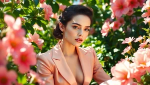 Anya Taylor-Joy in a serene garden setting, capturing her elegance and charm at https://diknews.co.uk/anya-taylor-joy/.