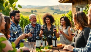 Experience Winery Membership in a vibrant vineyard setting, showcasing wine tasting and community.