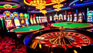 Play casino games at new 66 with vibrant poker tables and lively slot machines.