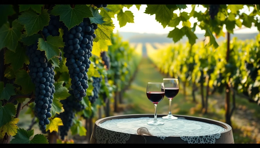 Experience wineries in Clarksburg with lush vineyards and inviting wine barrels.
