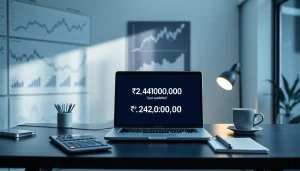 BOX138 financial workspace with successful withdrawal display and modern decor.