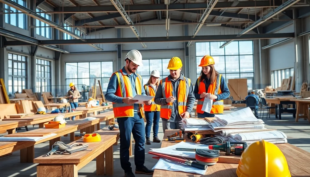Construction trade schools in Texas offering hands-on training for students in a vibrant learning atmosphere.