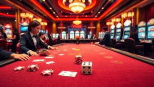 Experience the excitement of gambling at VN88 with dynamic gameplay scenes and vibrant casino elements.