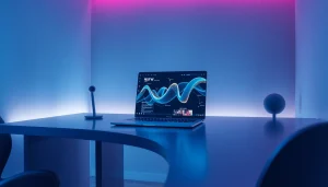 Experience nsfw ai innovation in a sleek, modern workspace showcasing advanced technology.