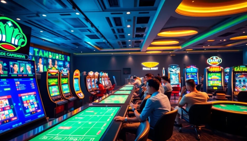 Cảnh tượng hấp dẫn tại https://ax88bets.com/ cho thấy các trò casino sống động trong một môi trường chơi game trực tuyến đầy năng động.
