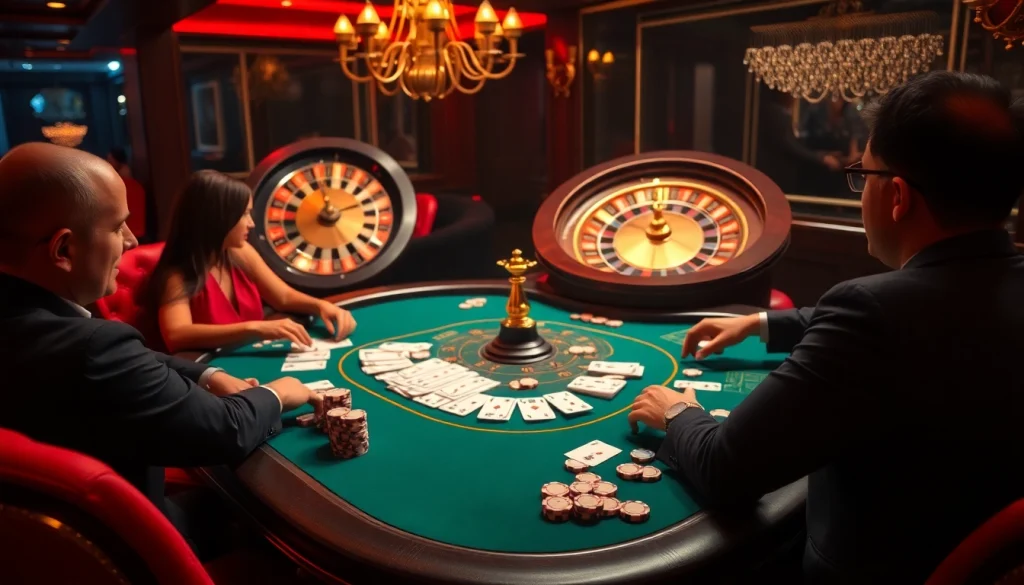 Engage with hidden wiki links at a vibrant casino poker table filled with excitement.