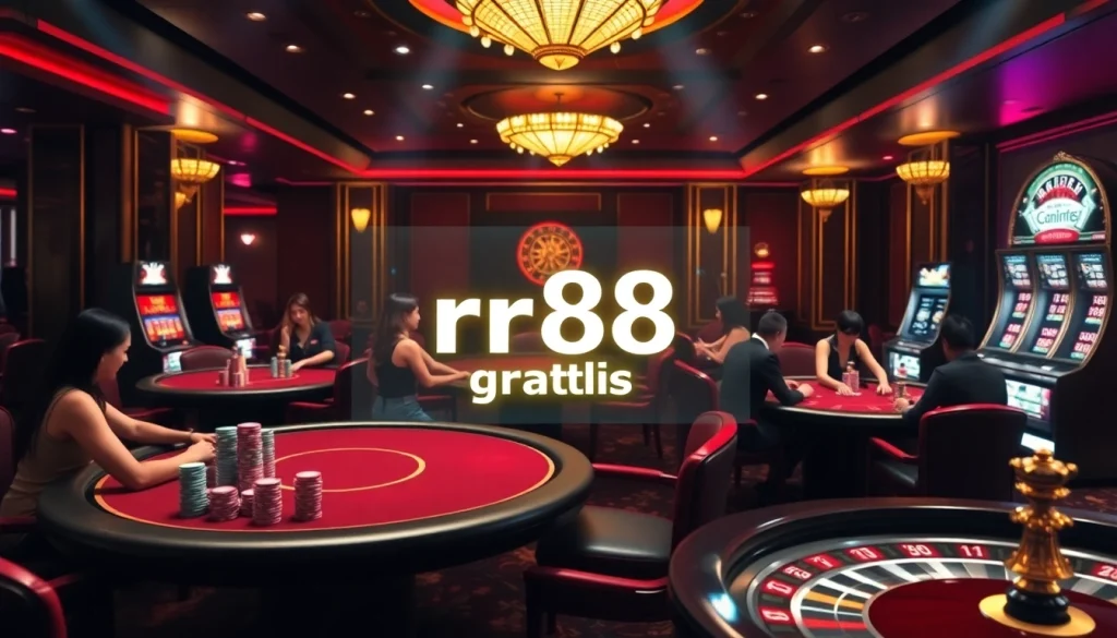 Experience the thrill of rr88 gratis with exciting casino gameplay and vibrant poker tables.