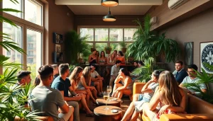 Profitez de l'ambiance conviviale du Club Cannabis Madrid avec ses membres sociables.