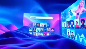 Explore the top OnlyFans discovery platforms showcased in a vibrant digital landscape.