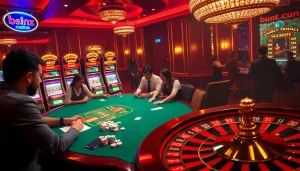 Experience the thrill of winning at b52club with an engaging poker game and vibrant casino ambiance.