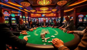 Experience thrilling gameplay as ket qua bong da enhances your betting strategies in a luxurious casino setting.